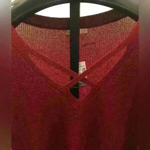 Beautiful Cranberry Sweater‎